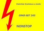 elektrikár Bratislava a okolie-NONSTOP